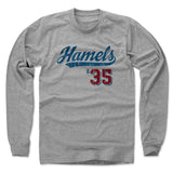 Mens Long Sleeve Heather Gray