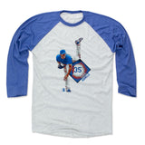 Mens Baseball T-Shirt Royal / Ash