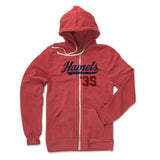 Mens Zip Hoodie Eco True Red